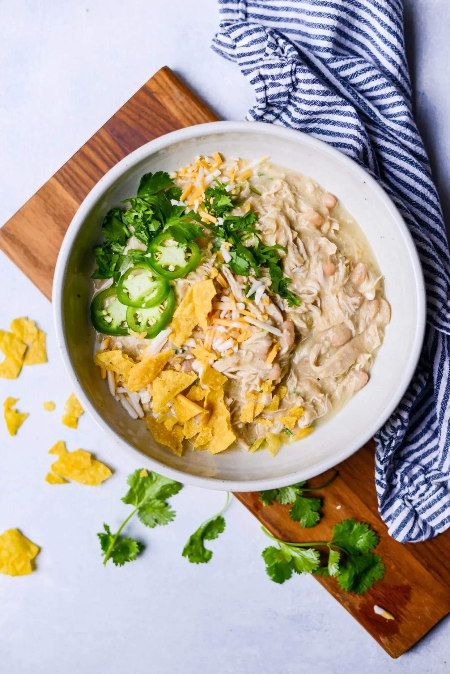 White Chicken Chili in the Crockpot