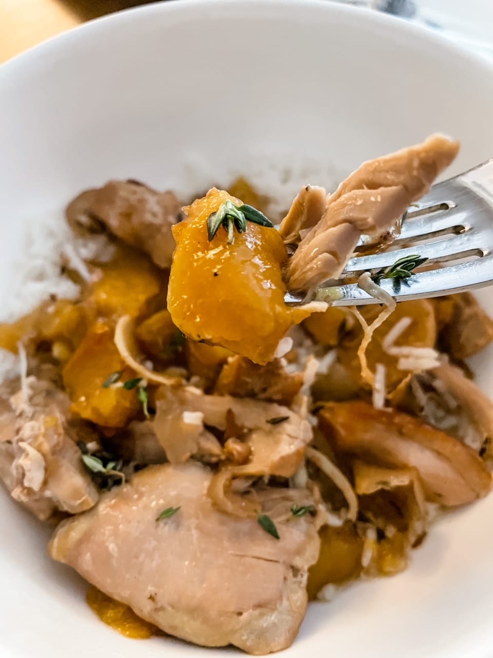 Crockpot Ginger-Peach Chicken Thighs with 5-Minute Prep