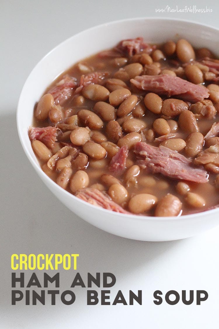 Crockpot Ham and Pinto Bean Soup with 5-Minute Prep