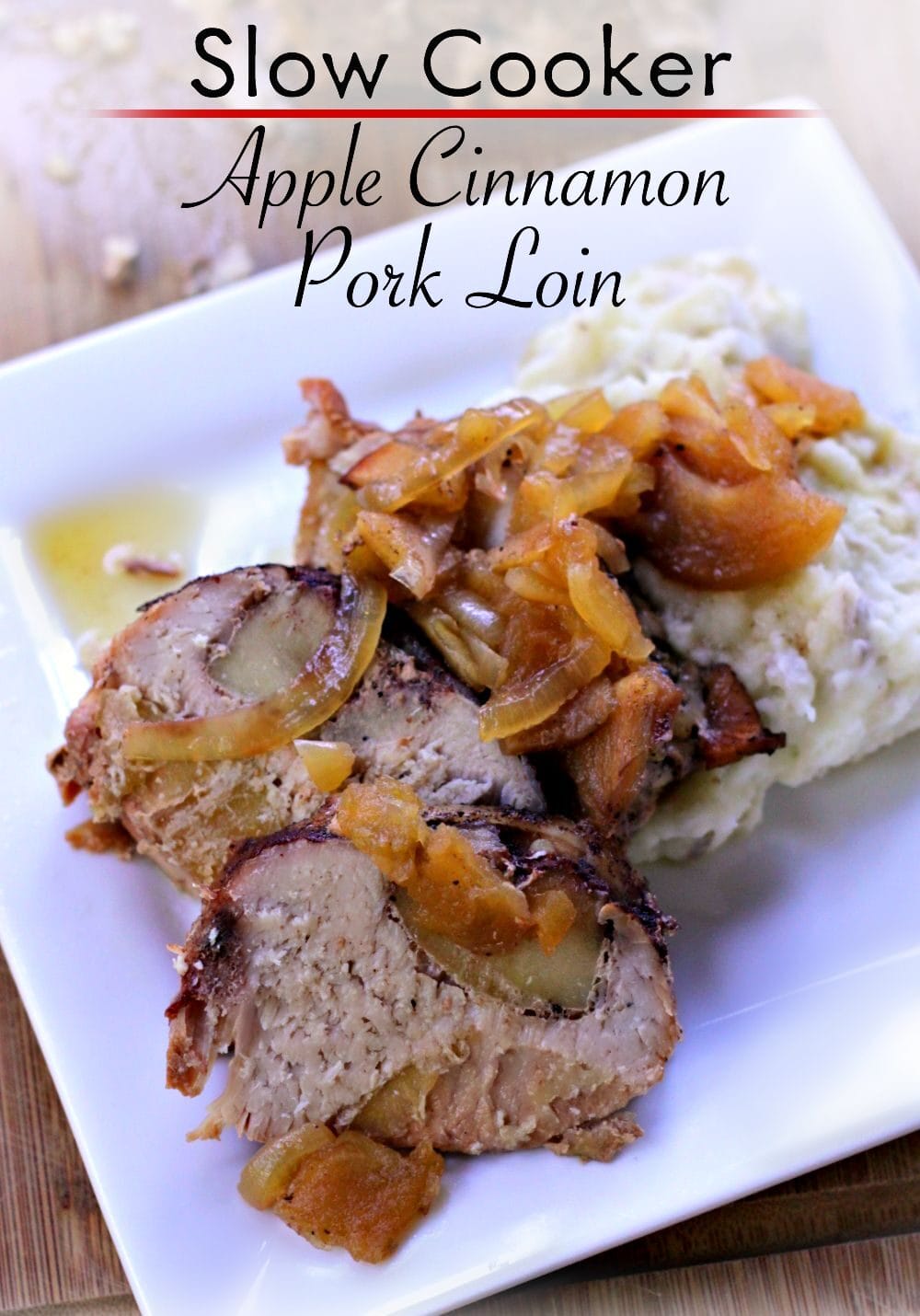 Crockpot Maple Pork Roast with Cinnamon Applesauce and 5-Minute Prep