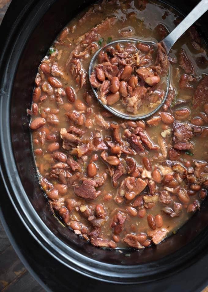 Dump-and-Run Crockpot Ham and Bean Pot