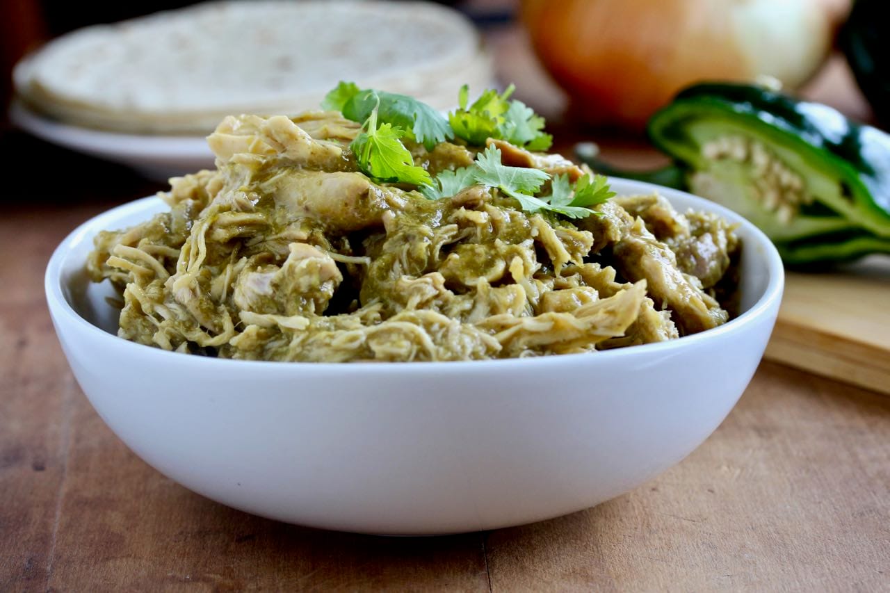 Dump-and-Run Crockpot Poblano Chicken