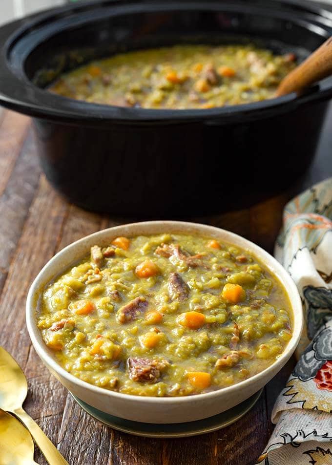 Dump-and-Run Crockpot Split Pea Soup