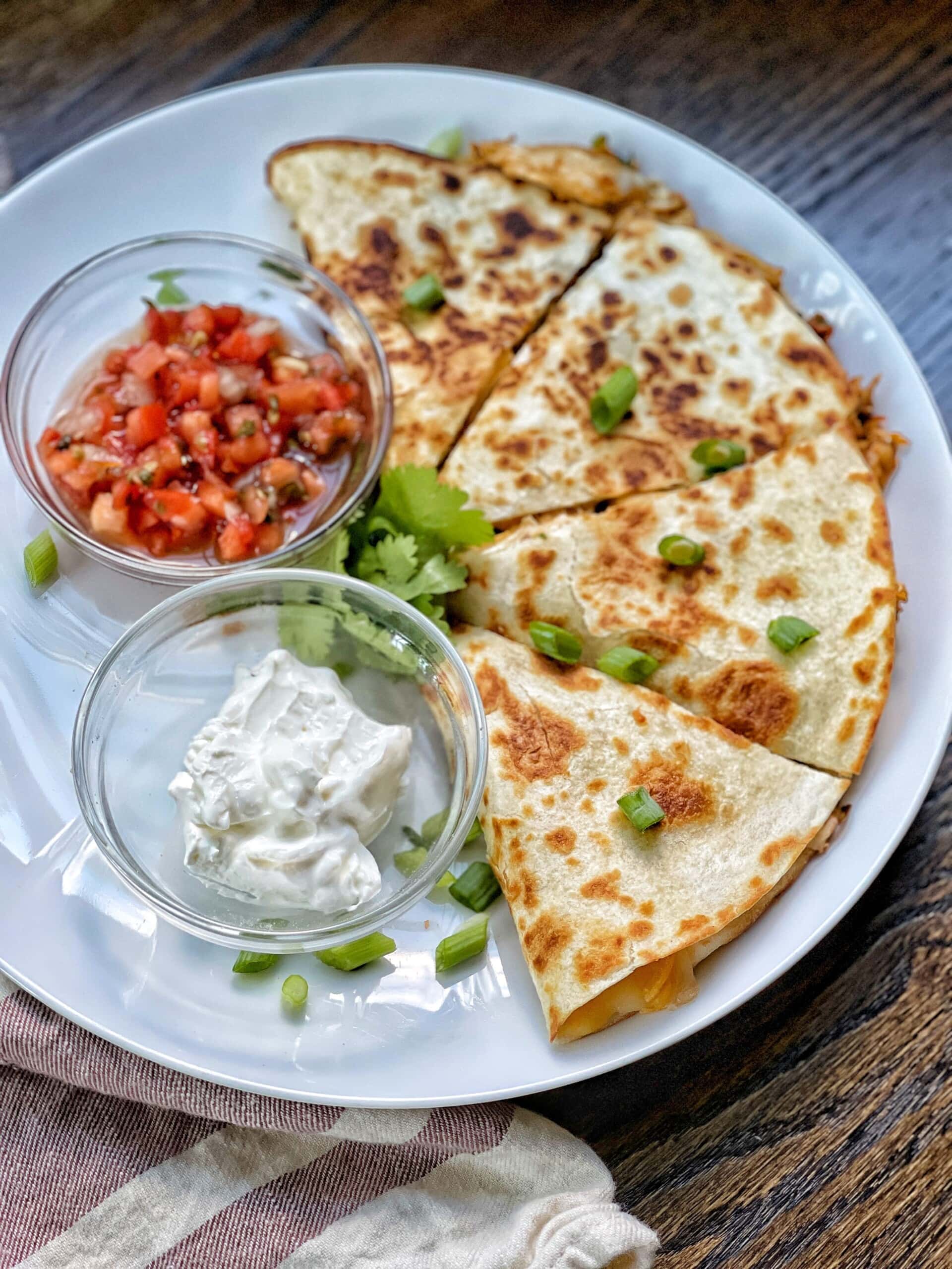 Insanely Fast Chicken Quesadilla