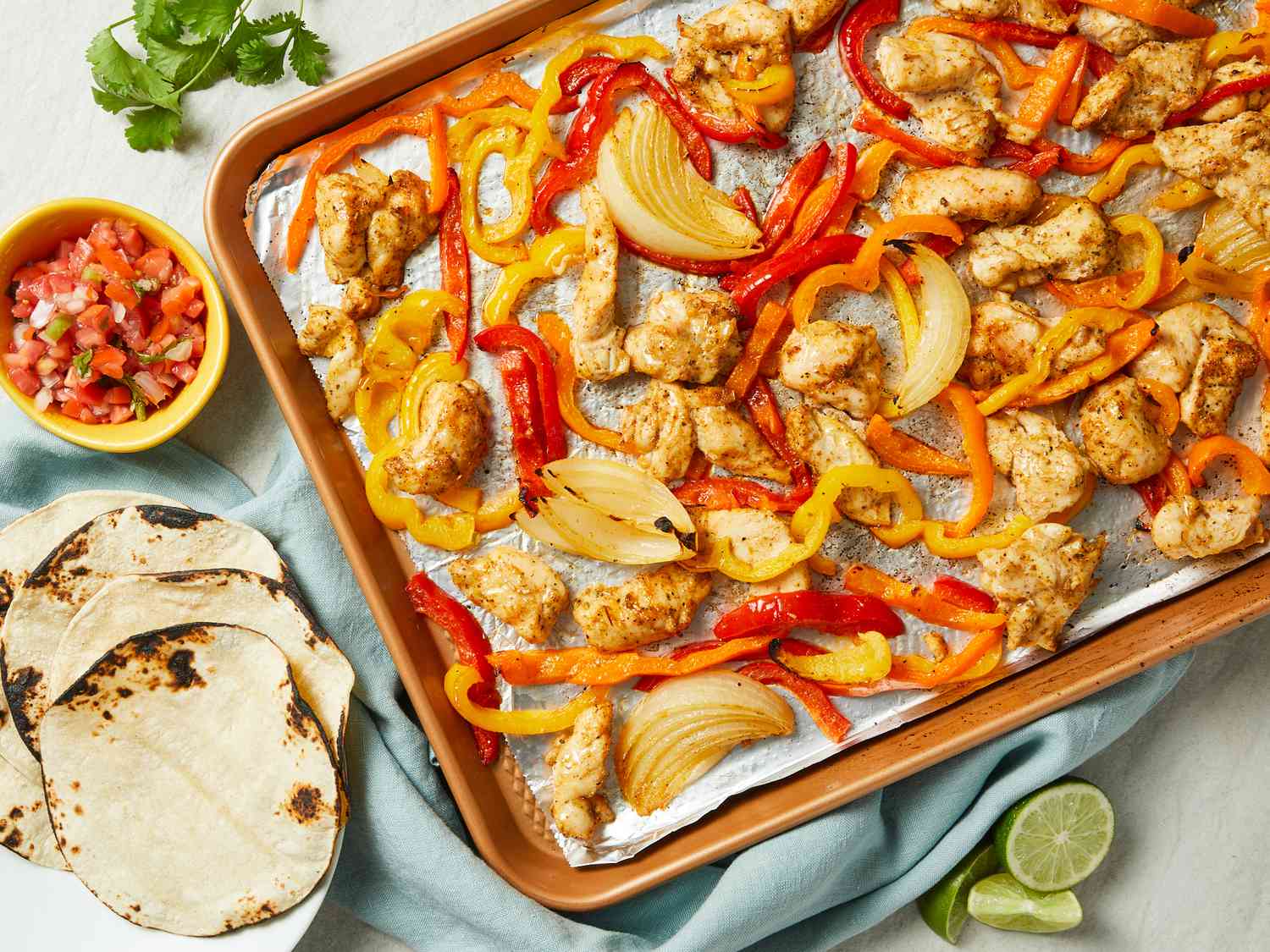 Insanely Fast Sheet Pan Chicken Fajitas