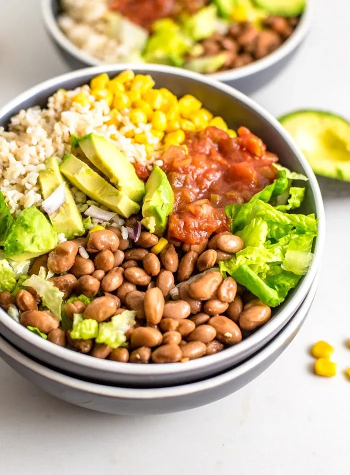 Quick & Healthy Vegan Burrito Bowls