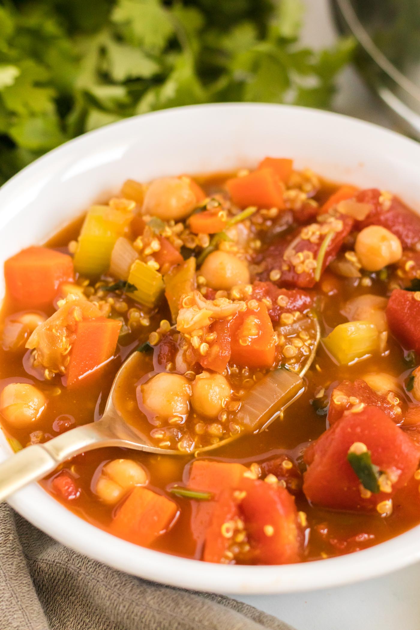 Very Easy Chickpea and Quinoa Stew