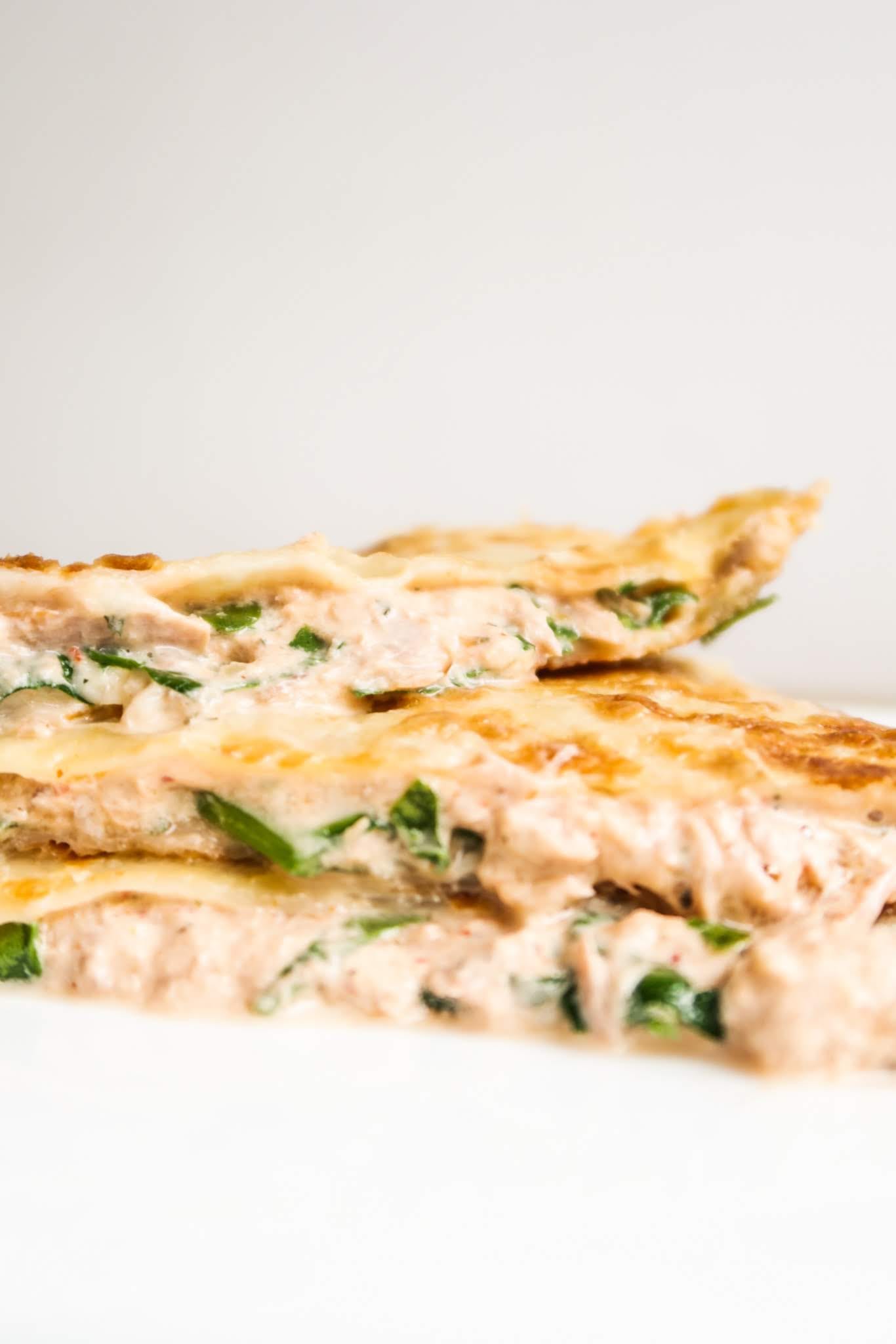 Quick and Spicy 10-Minute Tuna Melt Quesadilla With Sriracha Sauce