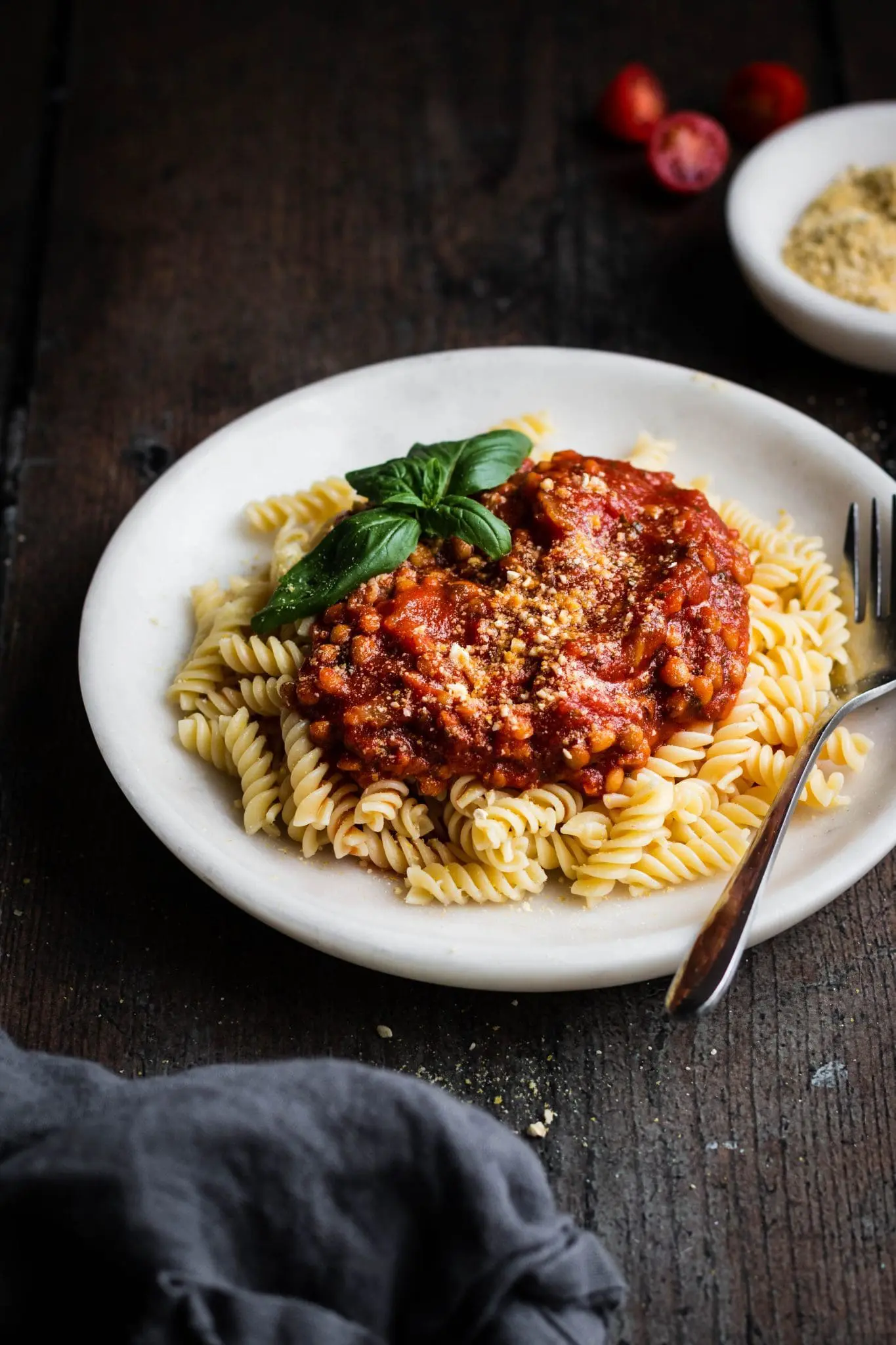 3-Ingredient 15-Minute Lentil Tomato Pasta