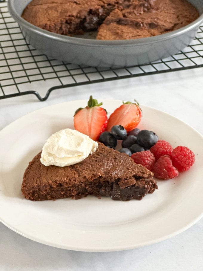 3-Ingredient Air Fryer Chocolate Cake

