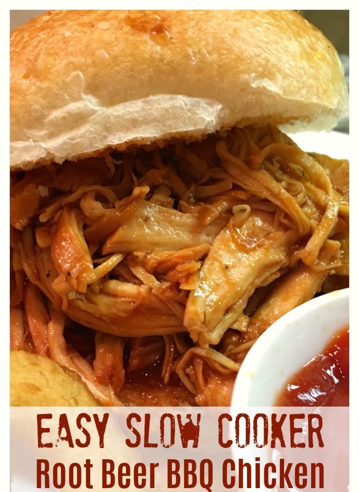 Easy Slow Cooker Root Beer BBQ Chicken
