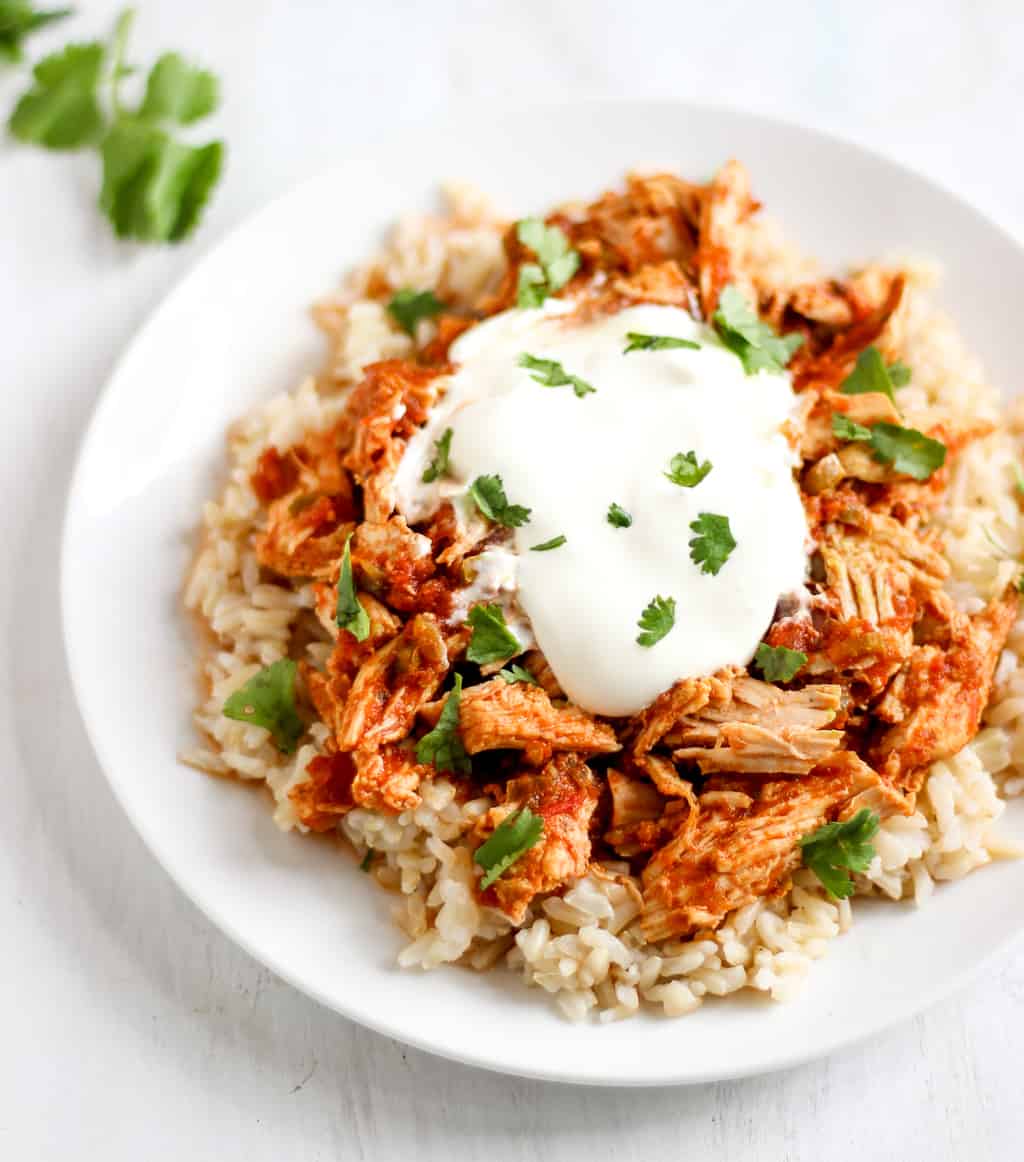 3-Ingredient Slow-Cooker Salsa Chicken