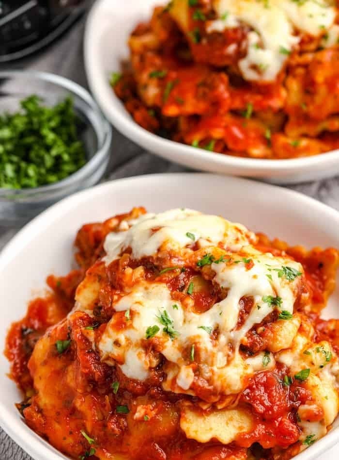 4 Ingredient Crockpot Ravioli