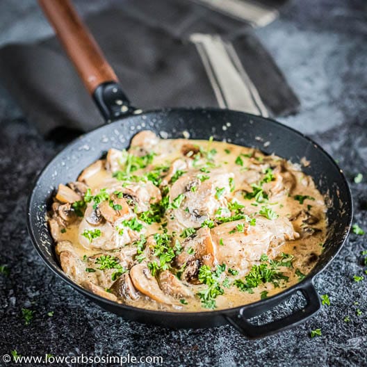 5-Ingredient Creamy Chicken & Mushrooms