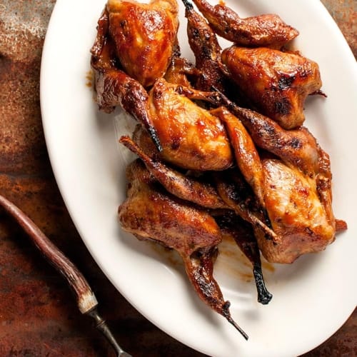 Arizona: Mesquite-Grilled Quail with Prickly Pear Glaze