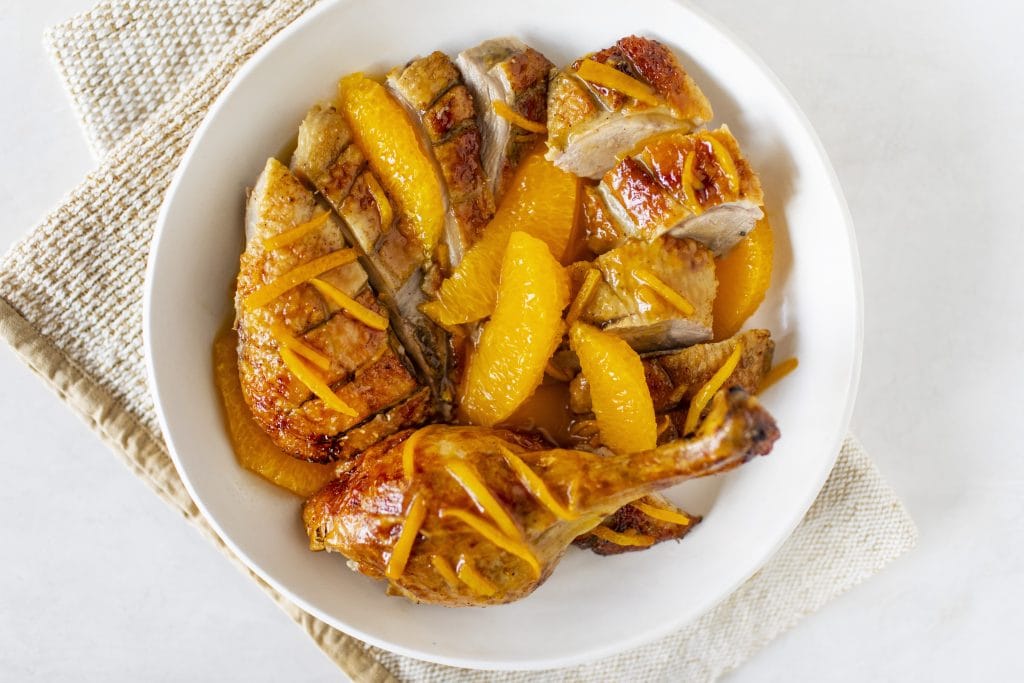 Arkansas - Duck à l'Orange with Heritage Breed Duck ($95)