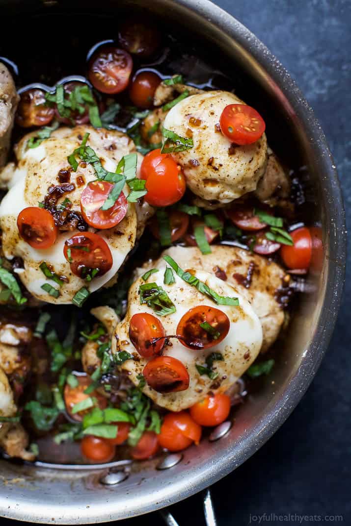 Balsamic Glazed Caprese Chicken
