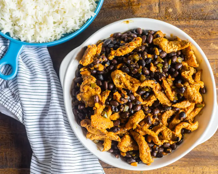 Black Bean Chicken with Rice