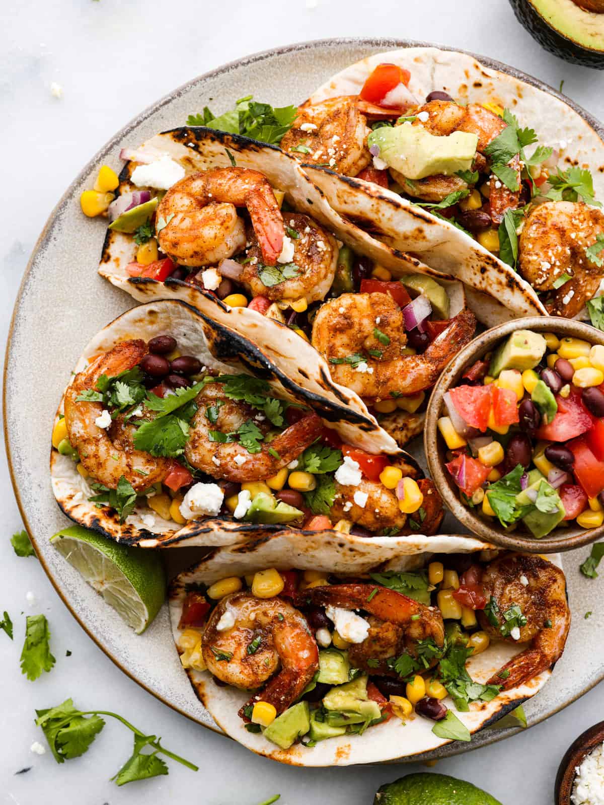Blackened Cajun Shrimp Tacos