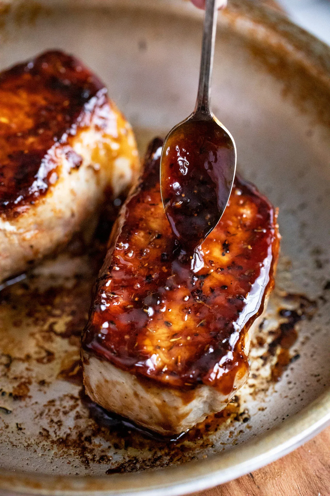 Bourbon-Glazed Pork Chops