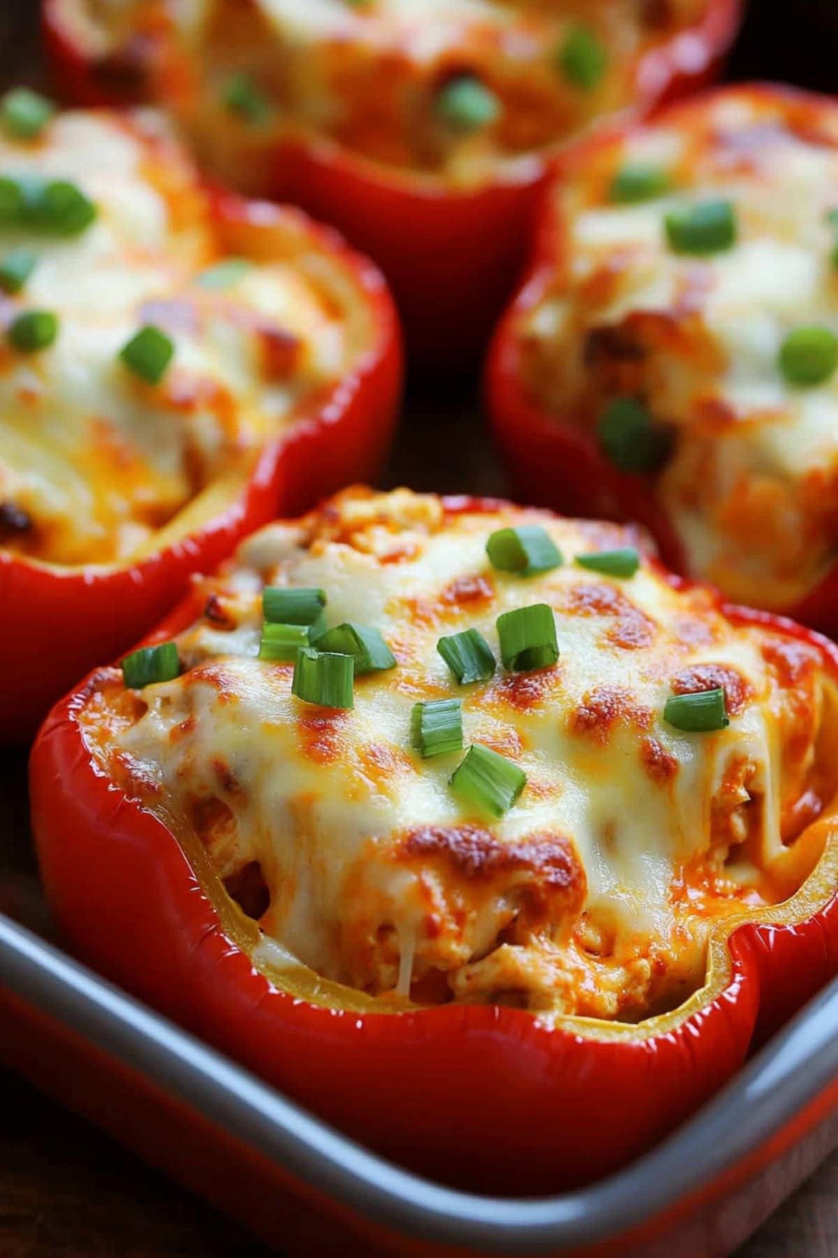Buffalo Chicken Stuffed Peppers