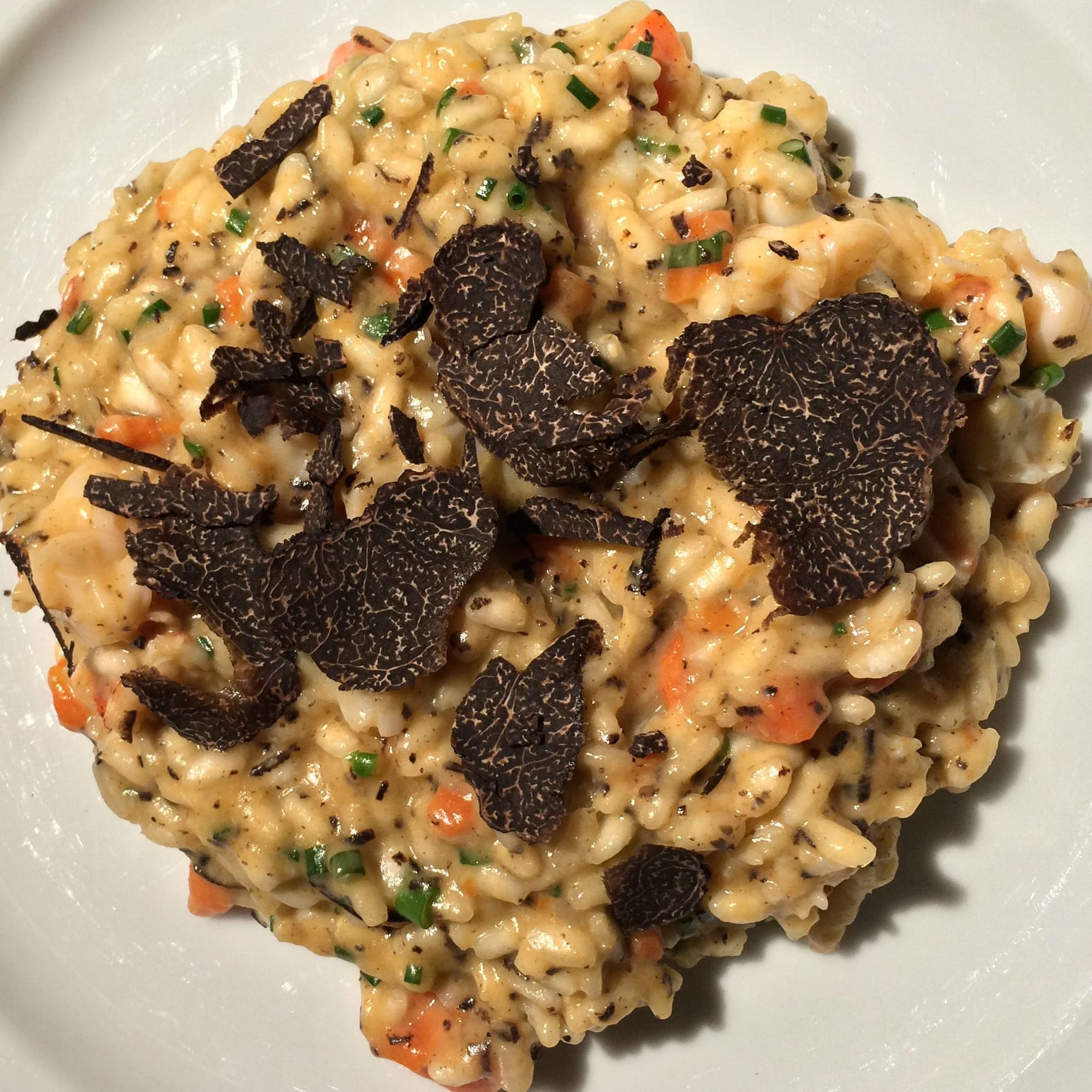 California: Black Truffle Risotto with Lobster Tail