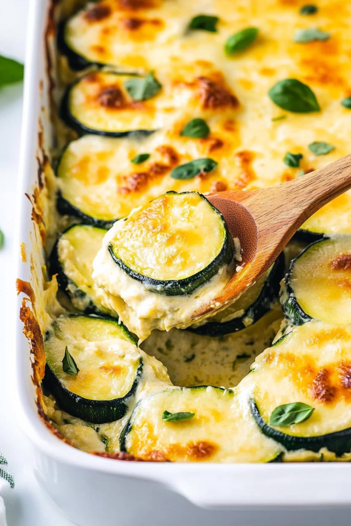 Cheesy Scalloped Zucchini