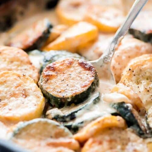Cheesy Scalloped Zucchini