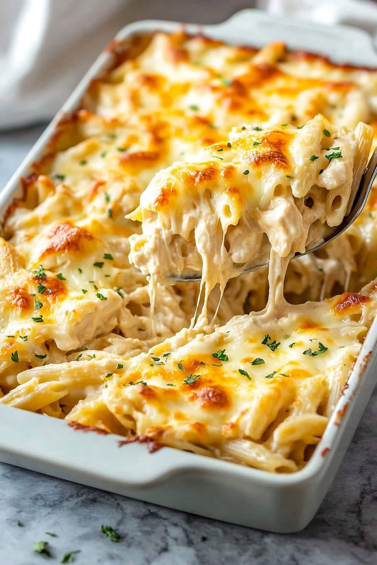 Chicken Alfredo Casserole