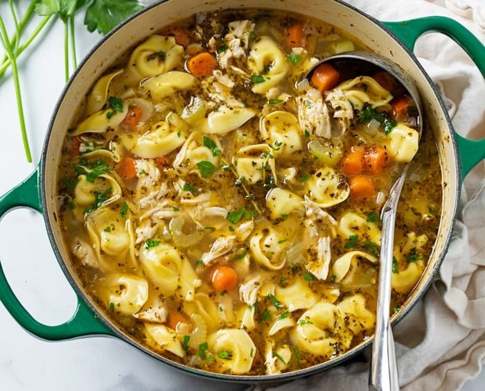 Chicken Tortellini Soup