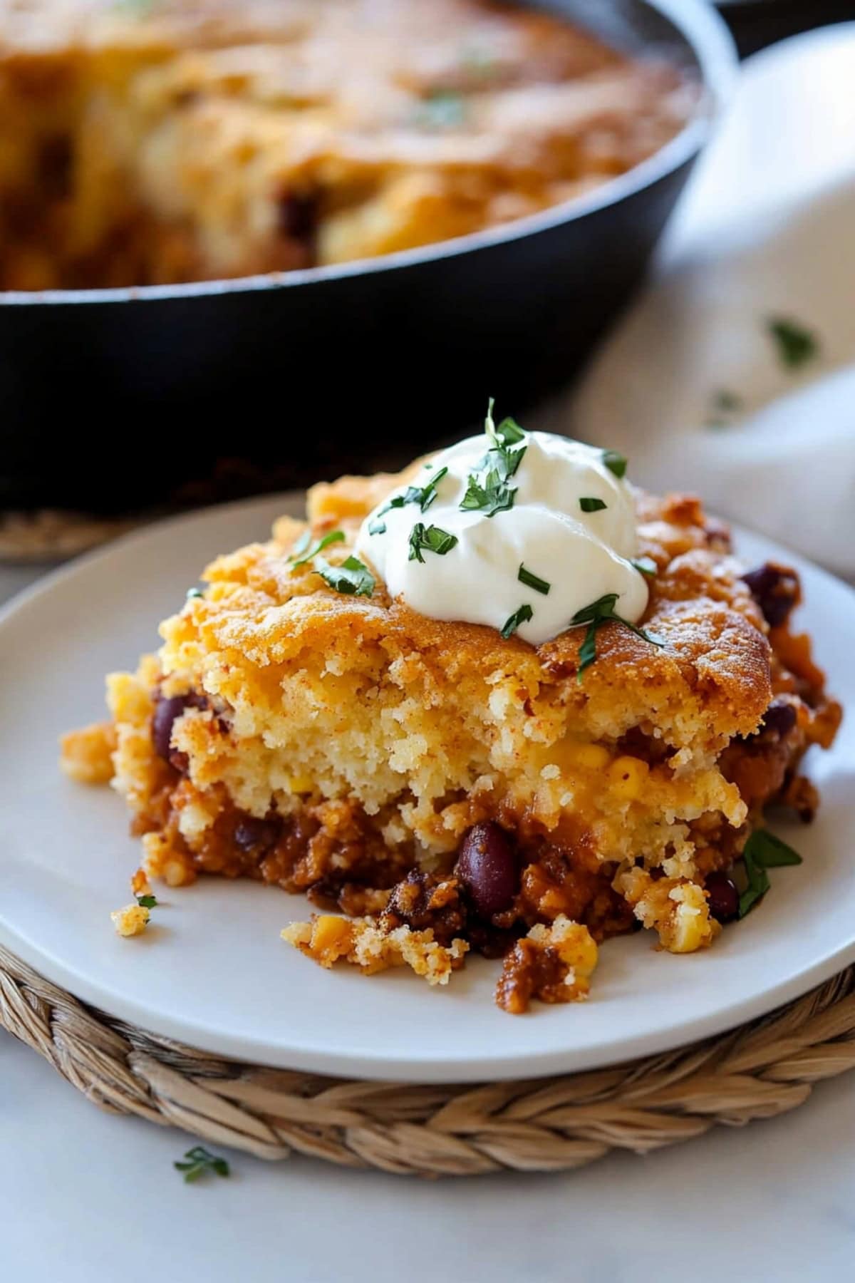 Chili Cornbread Casserole