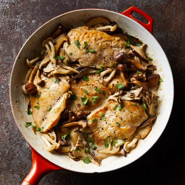 5-Ingredient Creamy Chicken & Mushrooms