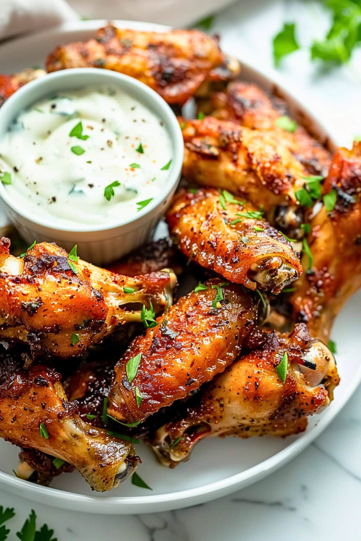 Crispy Baked Ranch Chicken Wings