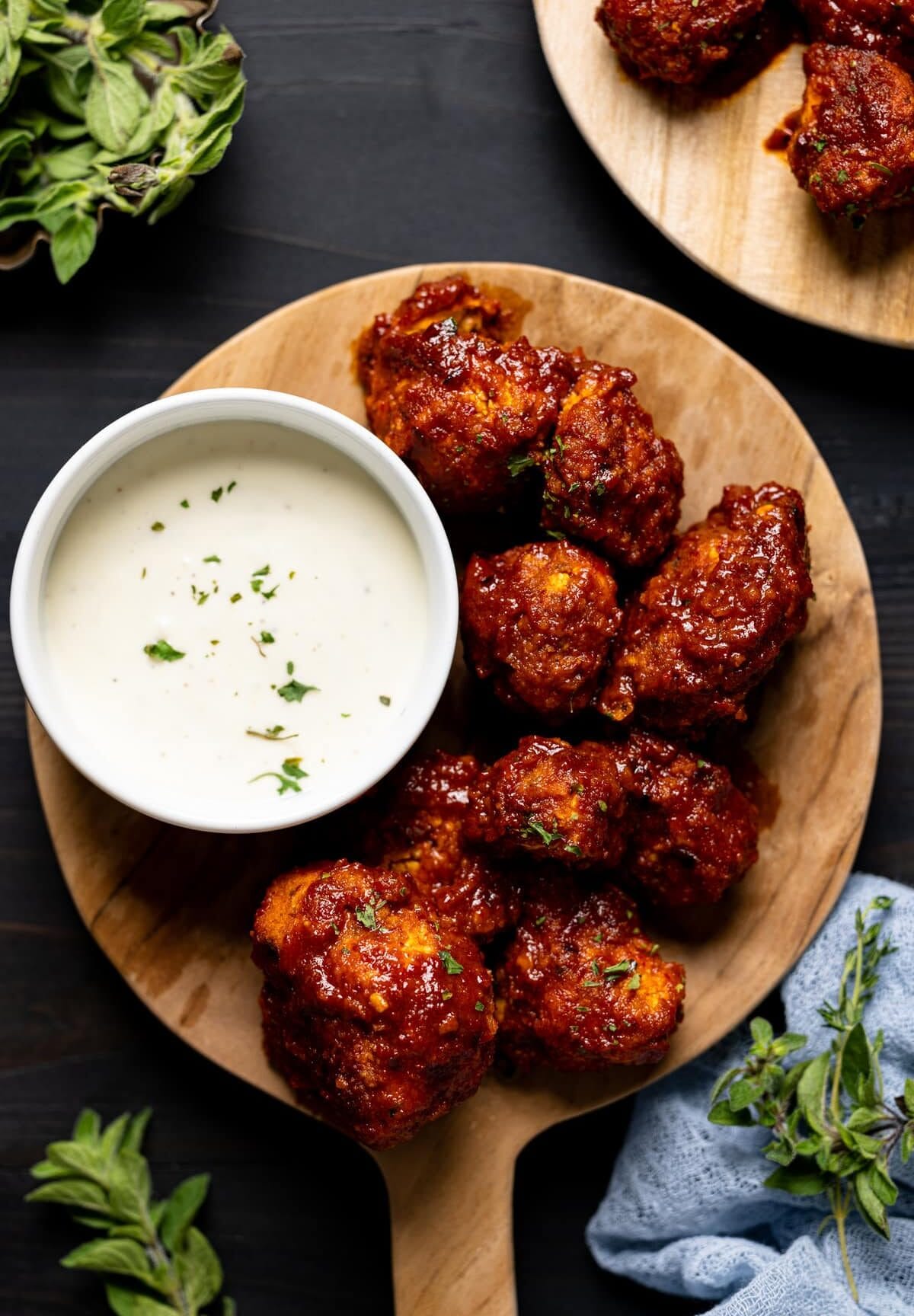 Crispy Buffalo Cauliflower Bites