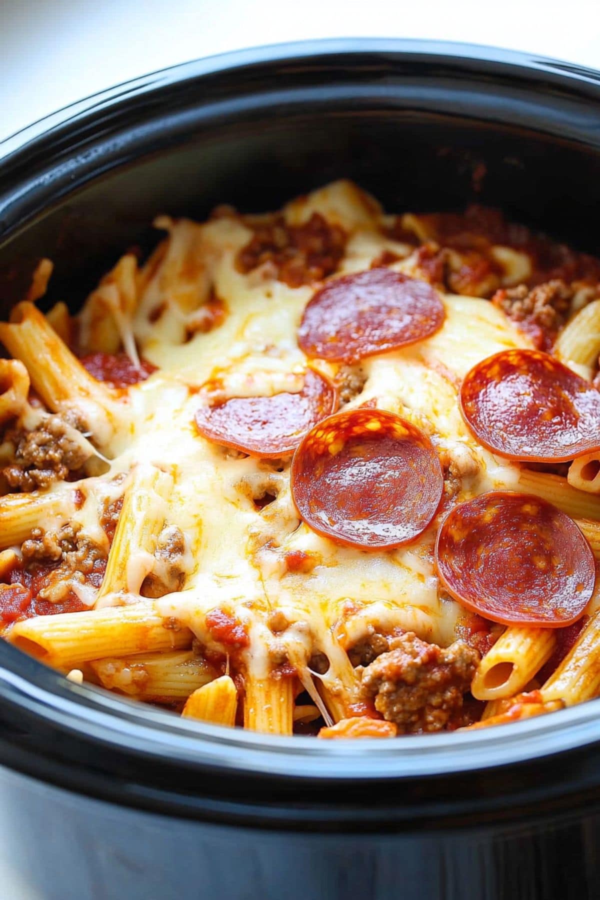 Crockpot Pizza Casserole