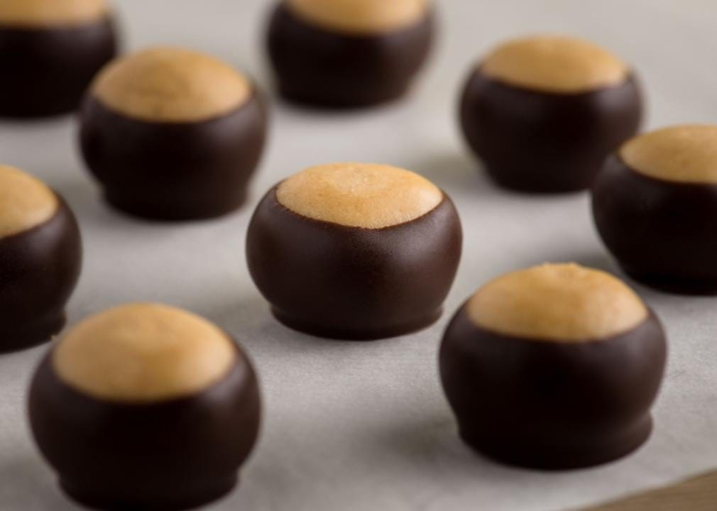 Ohio: Buckeyes Buckeye candies.