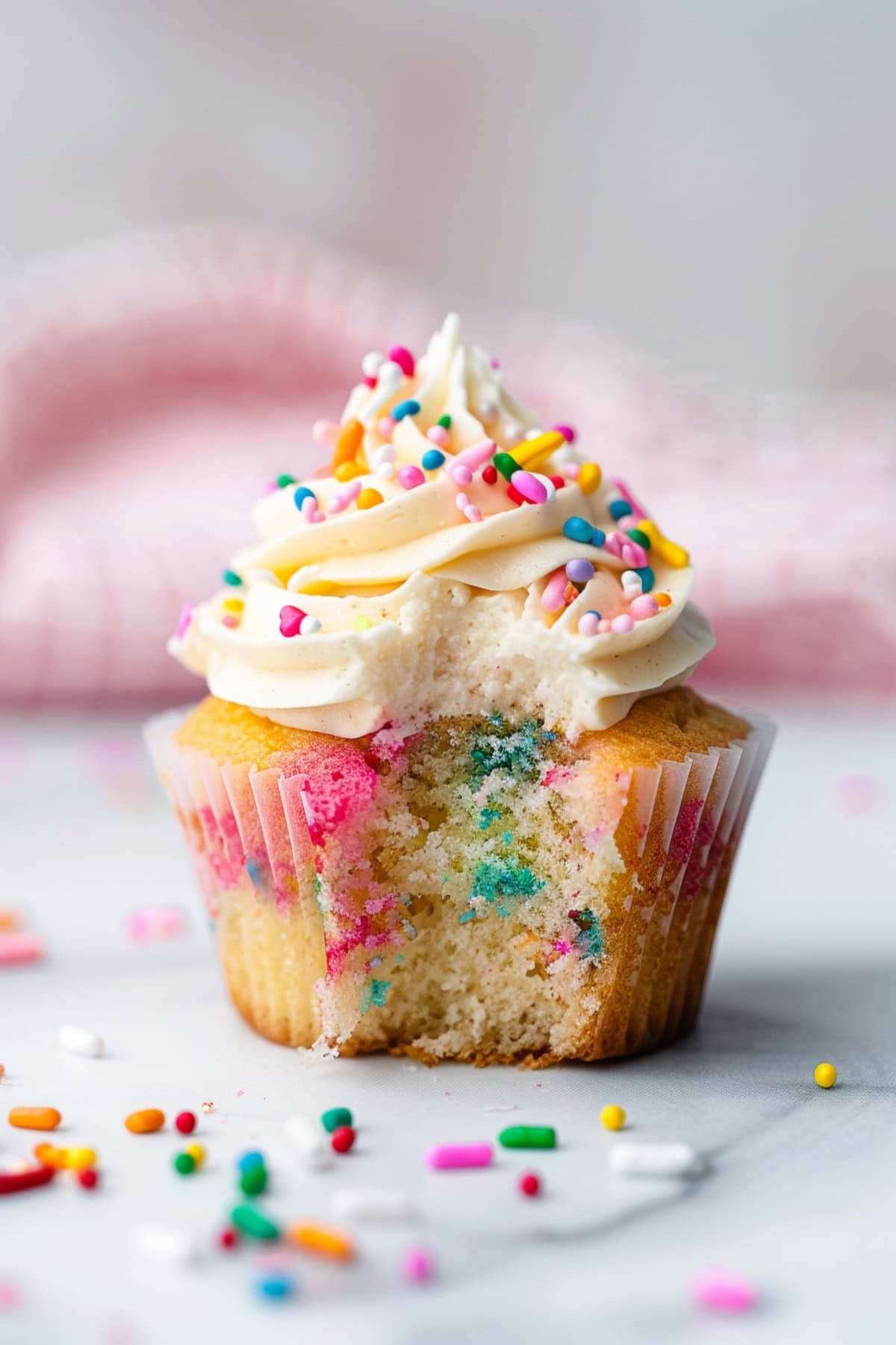 Homemade Funfetti Cupcakes