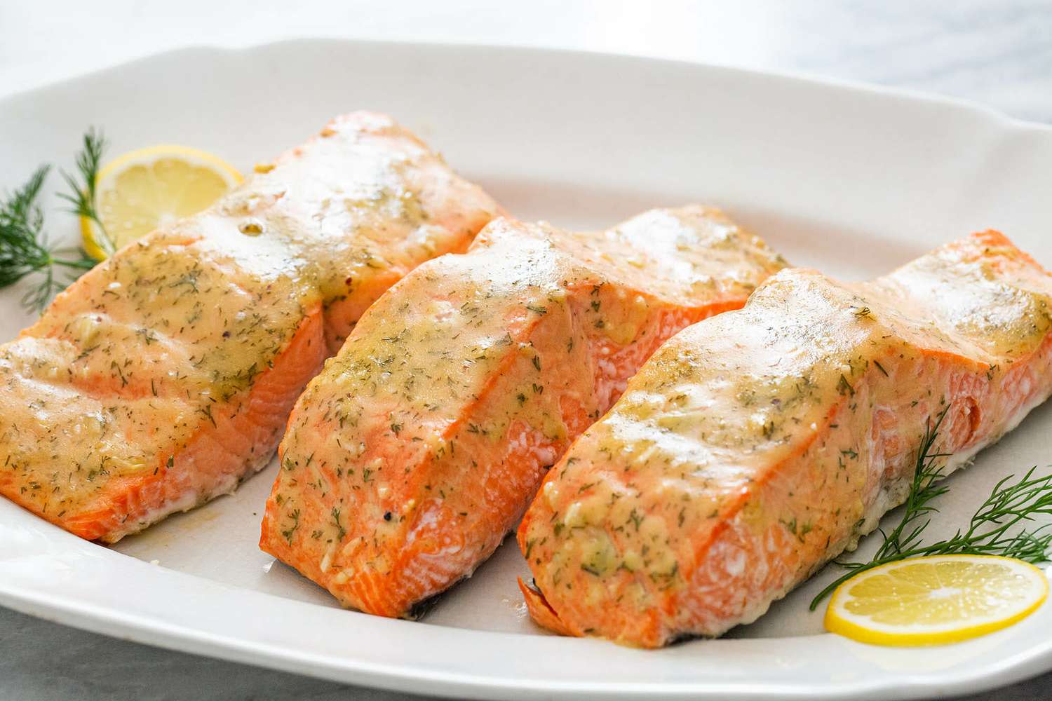 Honey Mustard Glazed Salmon
