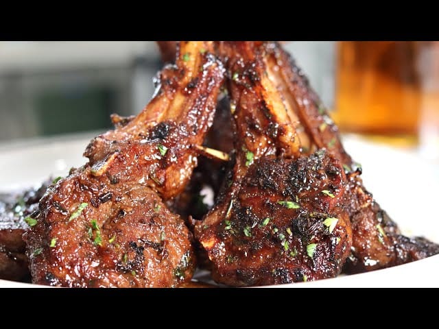 Kentucky: Bourbon-Glazed Lamb Chops