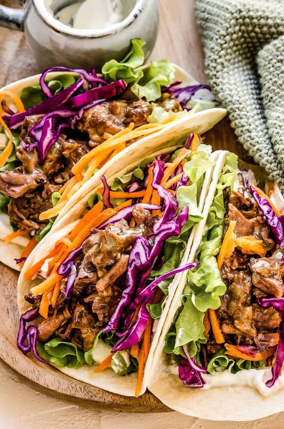 Korean BBQ Beef Tacos