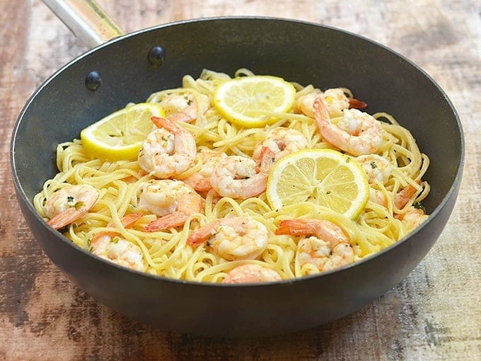 Lemon Garlic Butter Shrimp Pasta