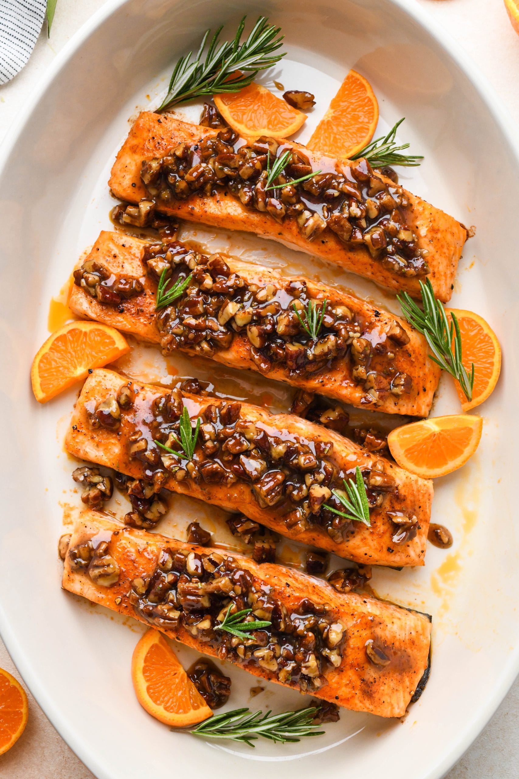Maple Glazed Salmon with Pecan Crust