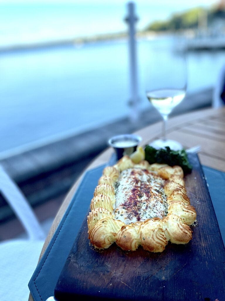 Michigan: Great Lakes Whitefish with Caviar Sauce