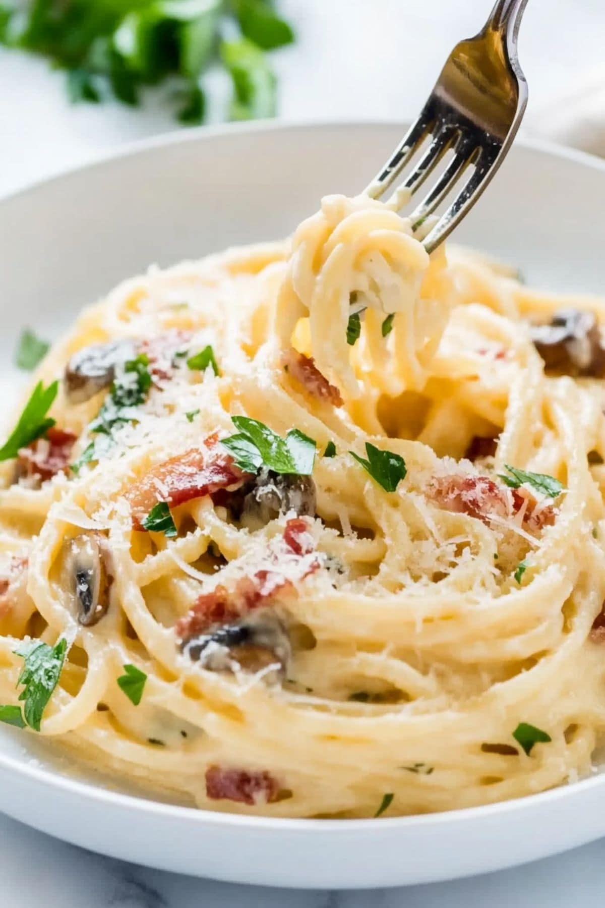 Mushroom Carbonara