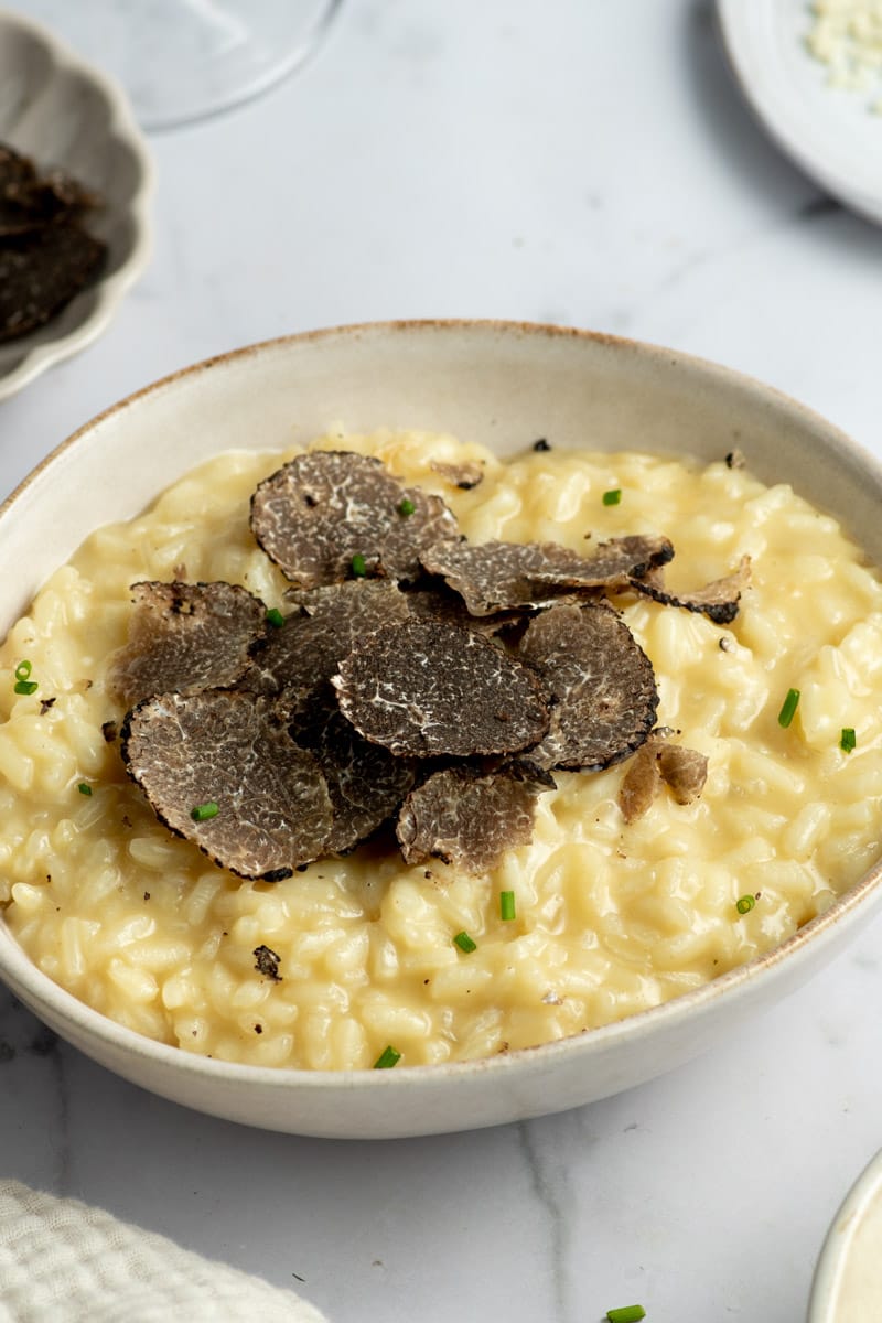 New York - Black Truffle Risotto with Gold Leaf ($195)