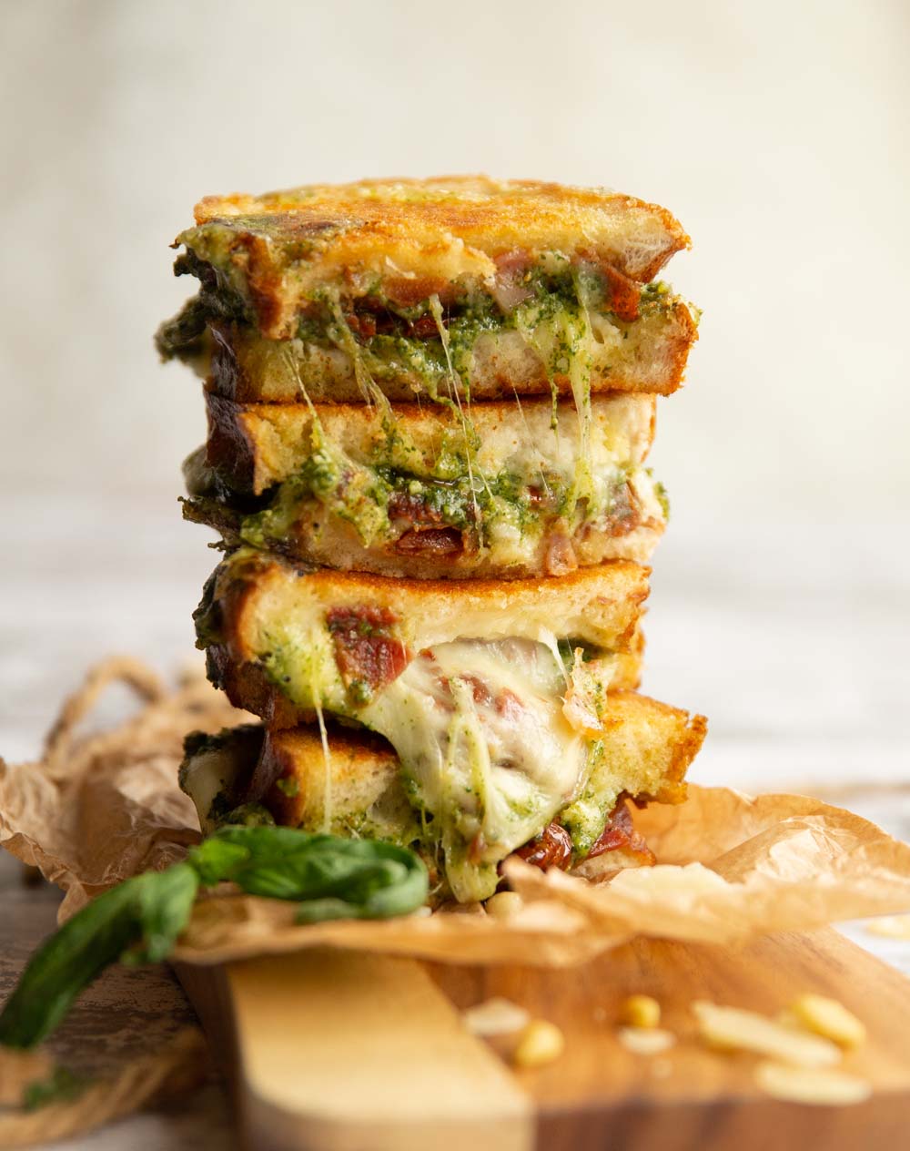 Pesto Grilled Cheese Sandwich