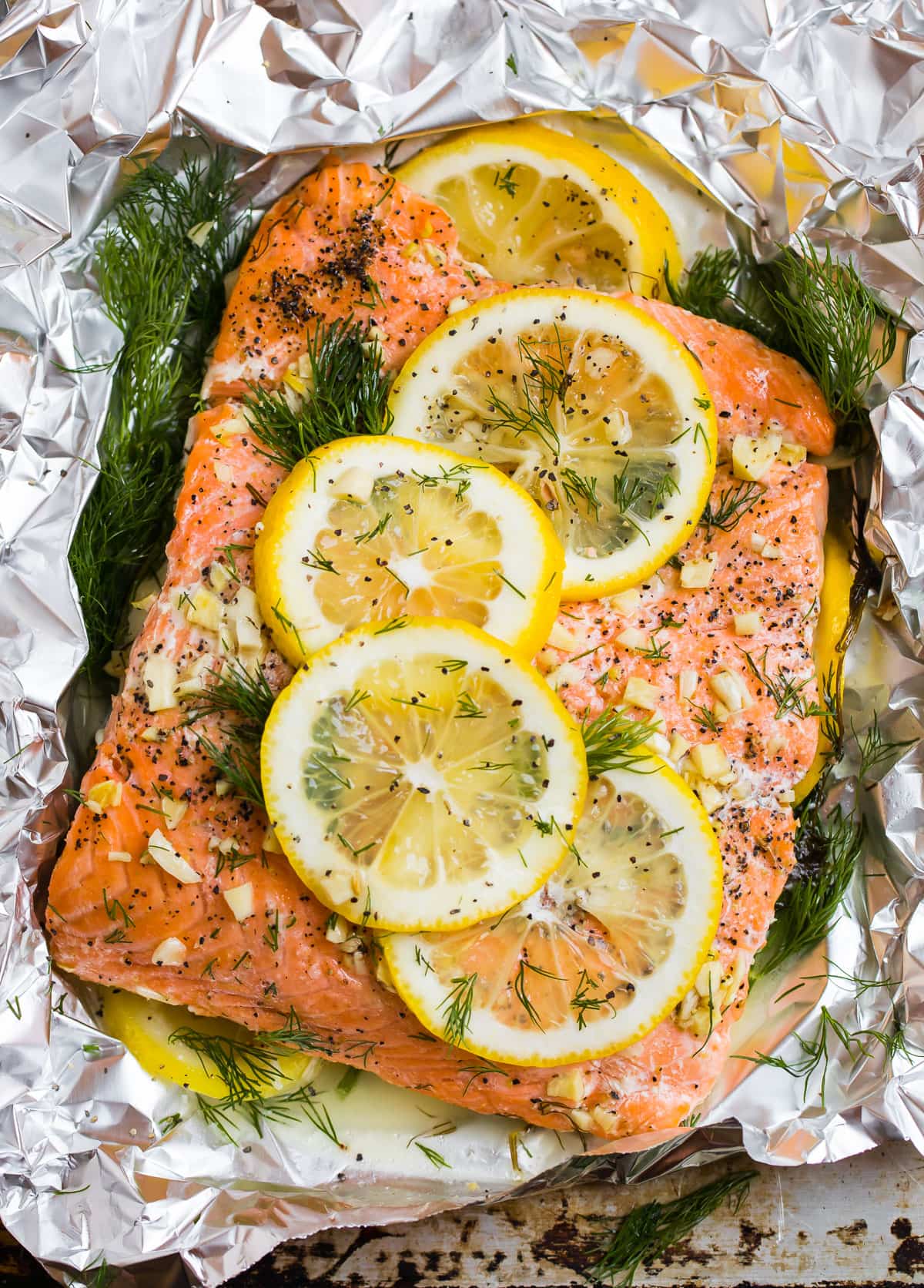 Salmon Grilled in Foil