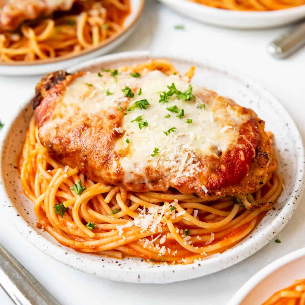 Spaghetti Chicken Parmesan