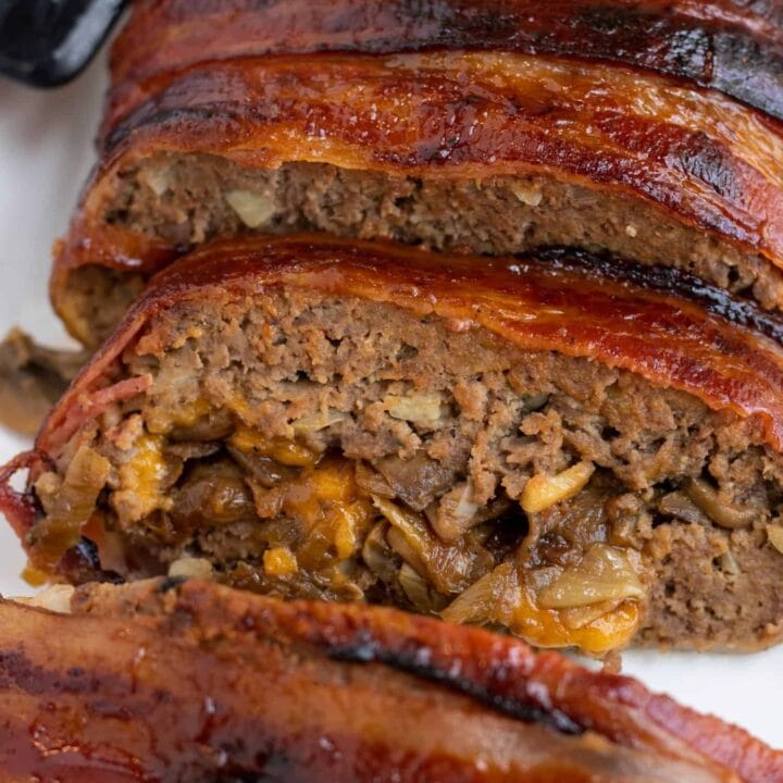 Stuffed Bacon Wrapped Meatloaf