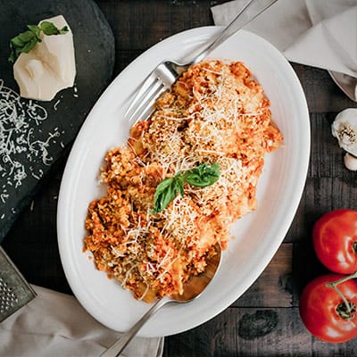 Four Cheese Ravioli Bake